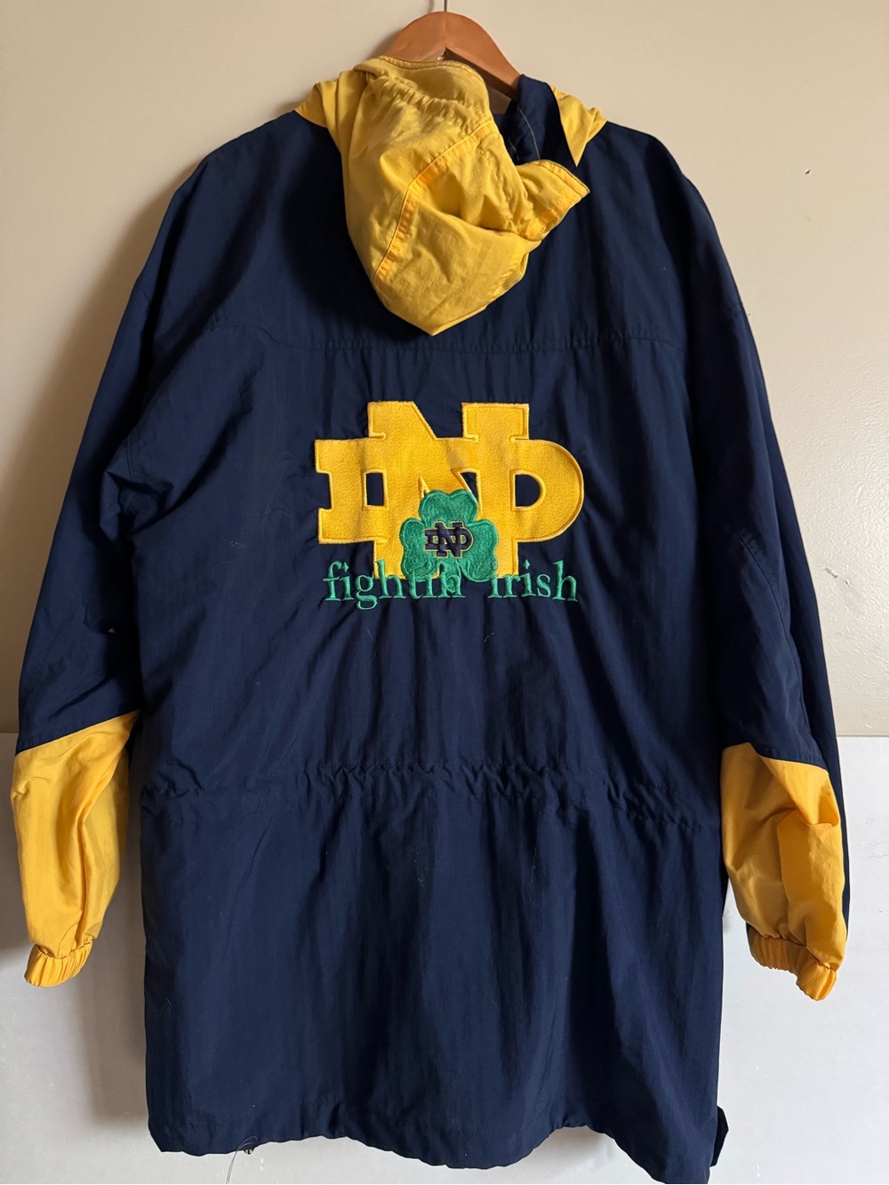 Notre Dame Windbreaker Jacket - Fightin' Irish the Game sz M oversized